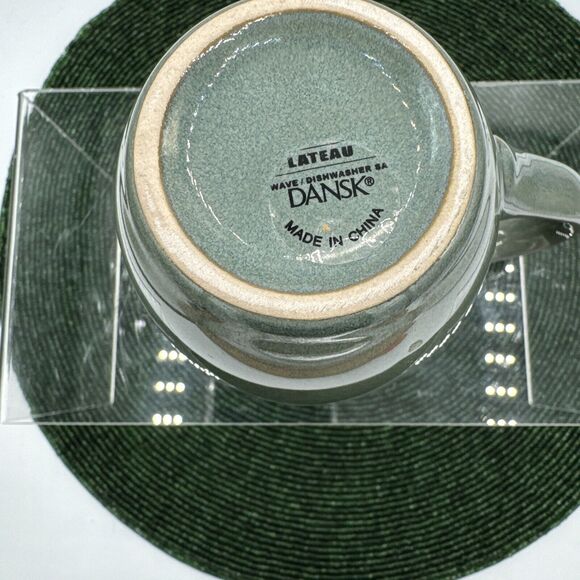 Dansk PLATEAU GREEN Mug(s) 14 Available Volume Pricing All EUC Stain Free Mint - Picture 6 of 6